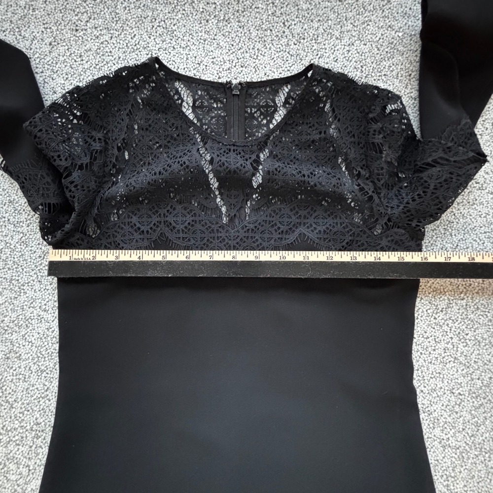 Diane von Furstenberg Dahlia Black Lace Dress Sz 2 Romantic Whimsygoth NWT $425 - Picture 10 of 16